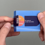 Endlosfaltkarte als Visitenkarte