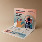 2D PopUp map as information flyer from Stepsttone Germany