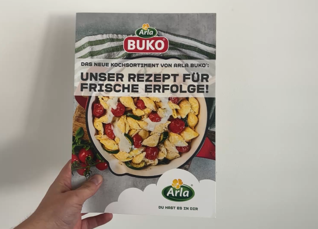 2D pop-up folder production with die-cut and folding mechanism 2D pop-up folder A4 sales presentation for Buko products