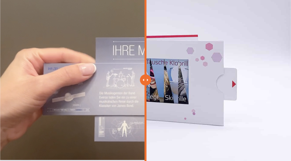 Unterschied zwischen Endlosfaltkarte und Lamellenkarte